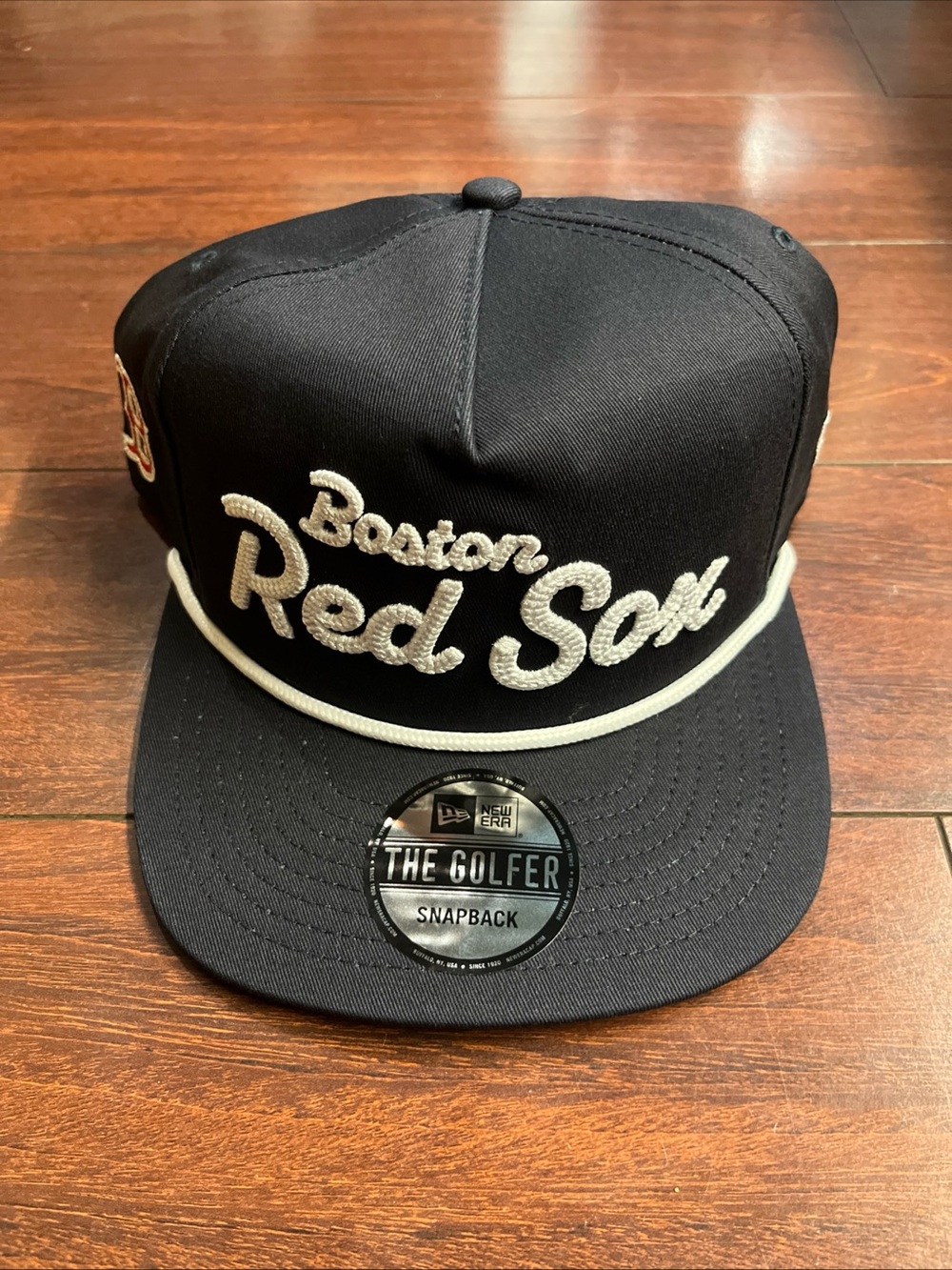 Boston Red Sox New Era The Golfer Script Hat Snapback Rope Cap Adjustable New